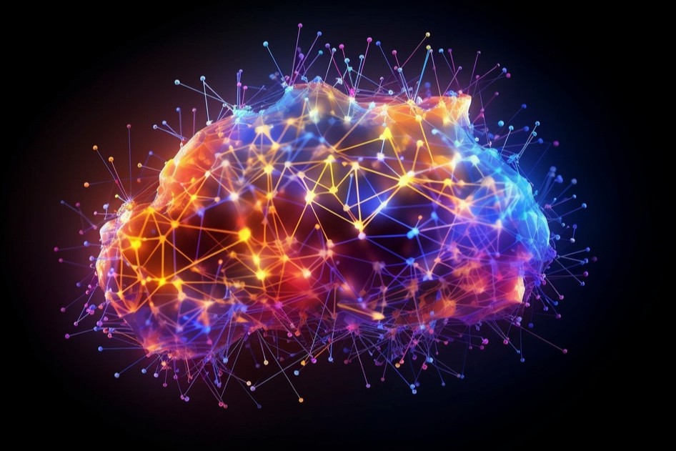 AI digital brain representing artificial intelligence and machine learning
